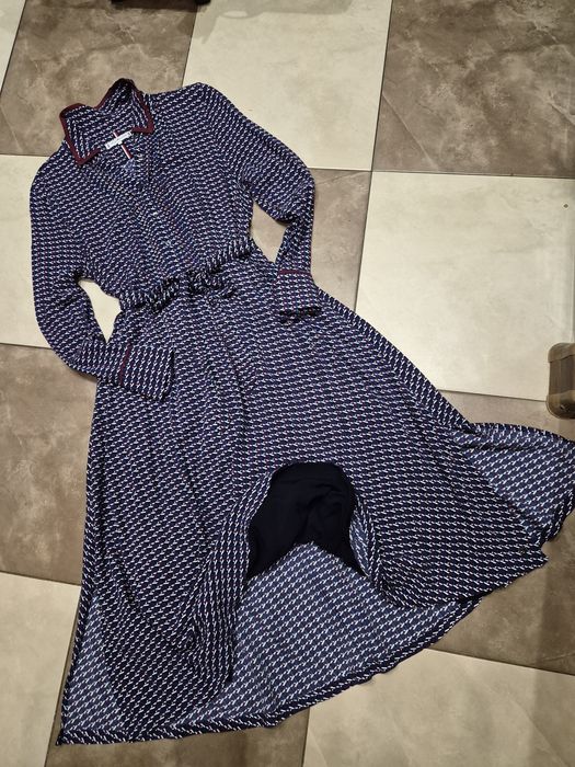 Rezerwacja Sukienka oryginalna damska długa Tommy Hilfiger