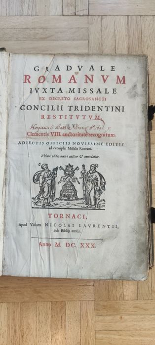 Księga Graduał Rzymski 1630 rok
