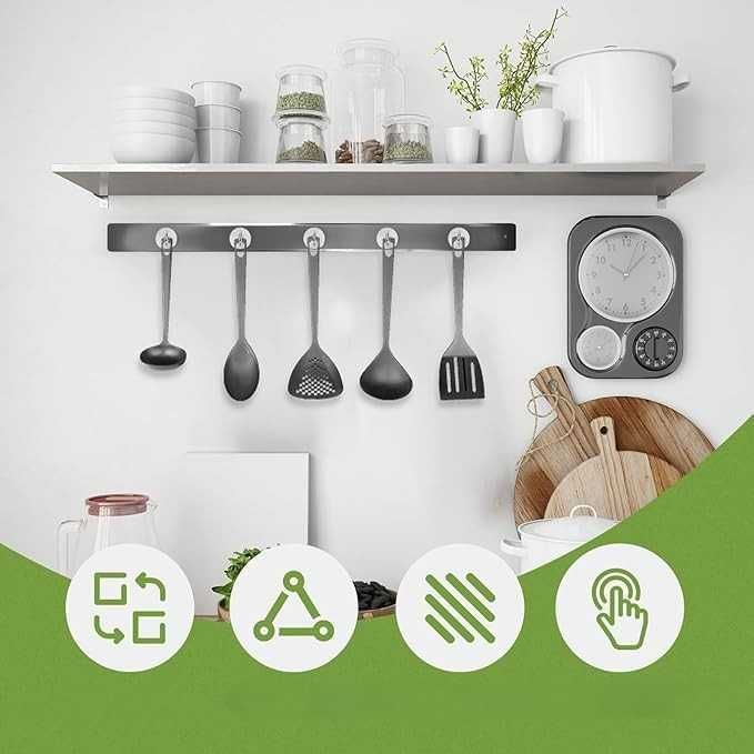 Haczyki magnetyczne, magnesy neodymowe, uchwyt magnetyczny (10 sztuk)