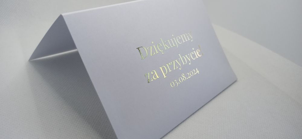 Winietki z kieszonką na zdrapkę złocone