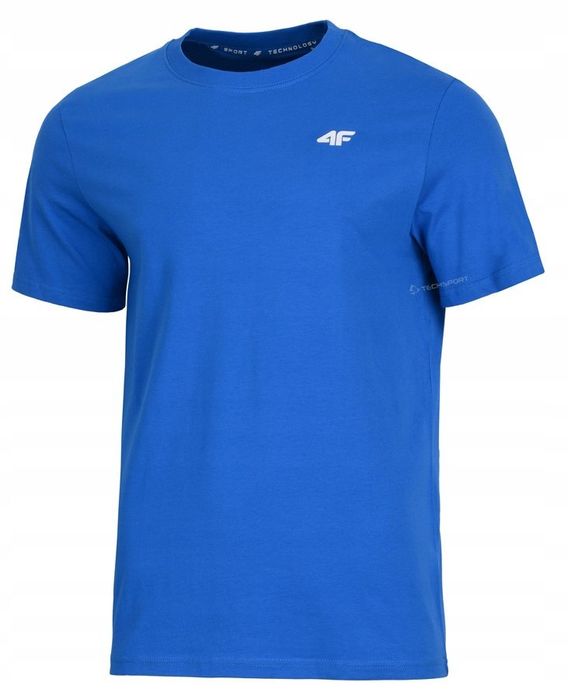 4F Męska Koszulka T-Shirt 100% Bawełna / Rozm M