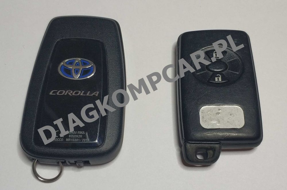 TOYOTA Kluczyki keyless z pilotem Europa Usa