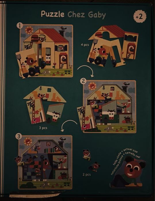 Puzzle de pecas grandes - criancas 2+ anos