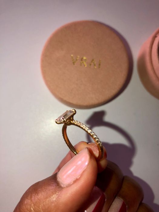 Anel de Diamantes & Ouro 18K • VRAI