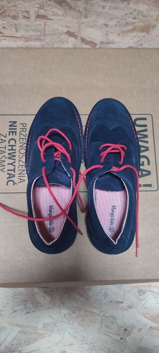 Buty skóra zamsza dla chłopca