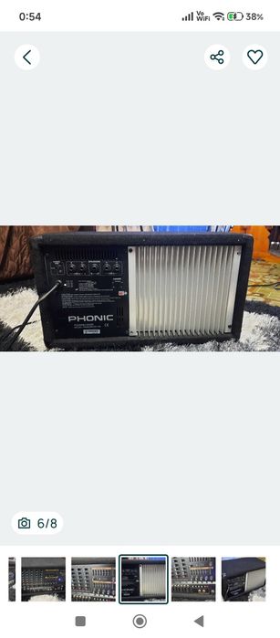 Vendo mesa de mistura amplificada Phonic Powerpod 740,