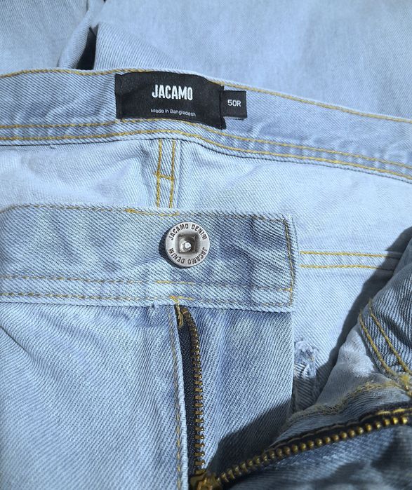 Ого-го какой размерчик мужские голубые джинсы батал, джинси блакитні