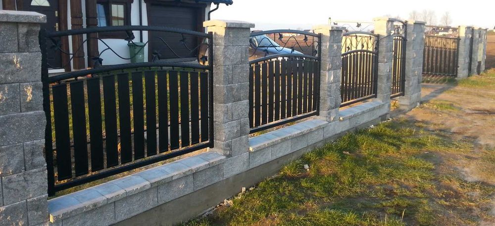 Brama panelowa 4m motyw LIŚĆ KLONU pełna z blachy BEZ GRAWERKI