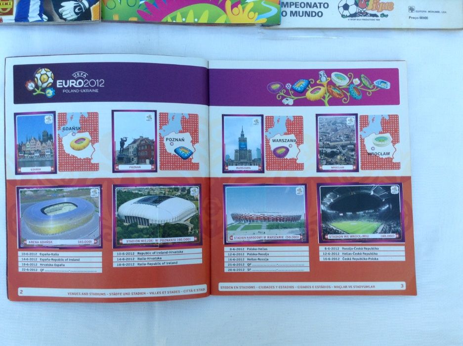 Caderneta EURO 2012 UEFA PANINI completa - Futebol + álbum Extra vazio