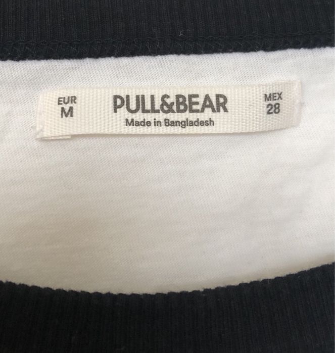 T-shirt z różowym napisem Pull&bear S skate emo