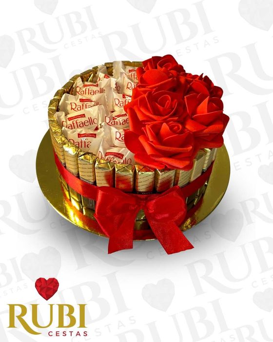 Cesta Personalizada de Chocolate para Presente