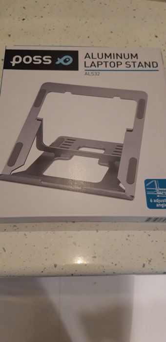 Wyprzedaż! Podstawka pod laptop aluminiowa ALS32 Poss tanio!