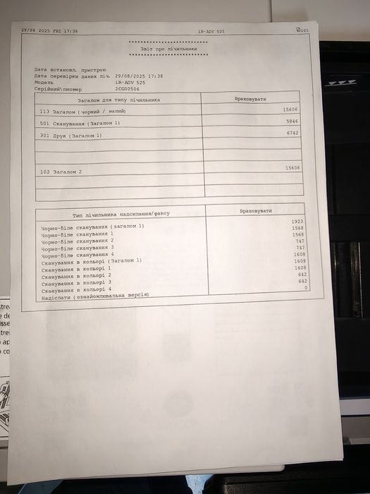 Лазерний монохромний БФП Canon imageRUNNER ADVANCE 525i А4 з Wi-Fi