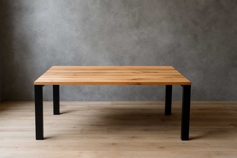 Stół Dębowy LOFT, 100% Lite Drewno, Różne Wymiary, Rozkładany.