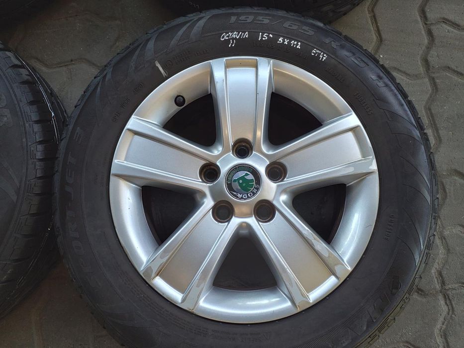Jantes Skoda R15 Com Pneus 195/65 Furação 5X112