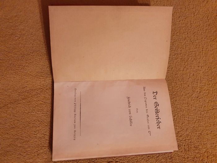 Stara książka niem."Der Deisterseher aus den Papieren des Grafen von D