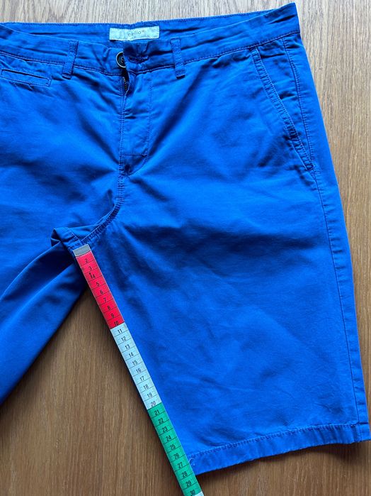 Męskie bawełniane szorty Celio, niebieskie, rozm 40