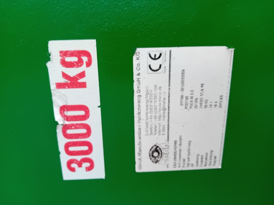 Podnośnik Dwukolumnowy Maha Econ III 3000 kg