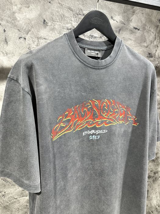 Мужская Футболка Balenciaga оверсайз; мужская одежда; бренд