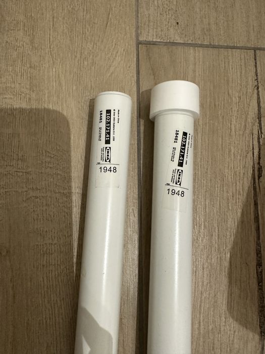 Karnisze białe ikea 3 sztuki