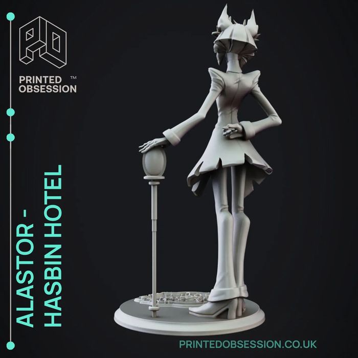 Alastor | Hazbin Hotel | Figurka | 16cm | druk 3D z żywicy (12K) w.24h