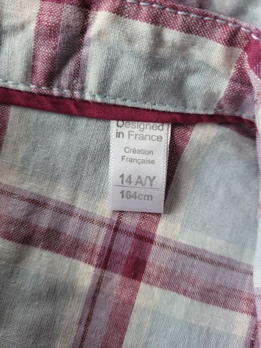 Nowa lniana koszula S M L pastelowa