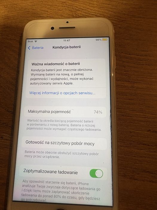 Iphone 7 32 gb stan bdb uzywany