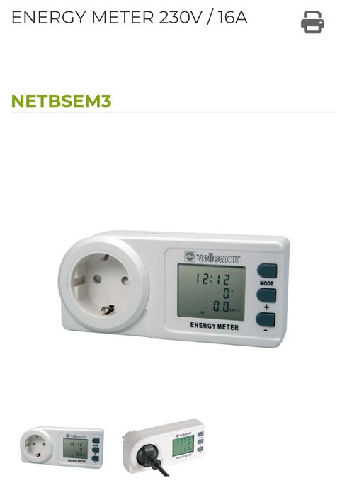 Medidor de energia Velleman