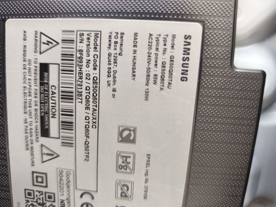 Fonte alimentação Samsung qe50q60tau