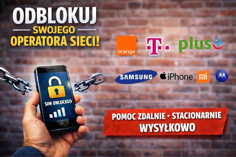 Usługi teleinformatyczne/ blokady frp icloud xiaomi blokady operatora Orange plus play