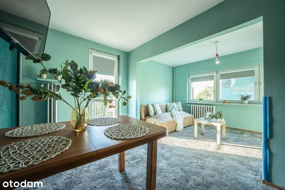 3 pokoje na 46 m² z piwnicą | Łódź ul. Kosmonautów