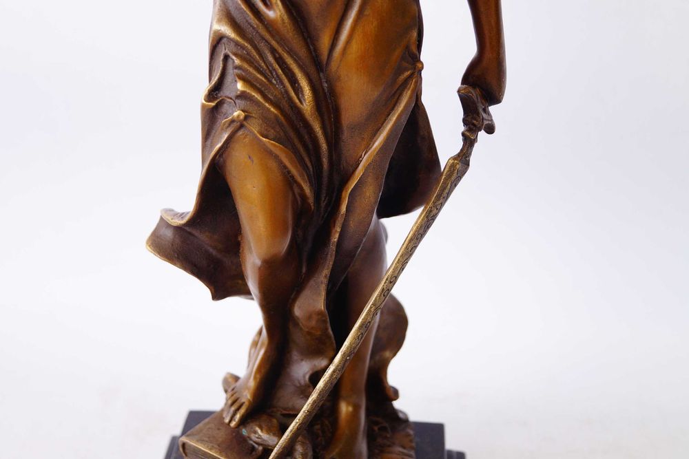 Figura z brązu rzeźba TEMIDA adwokat sąd duża 52 cm