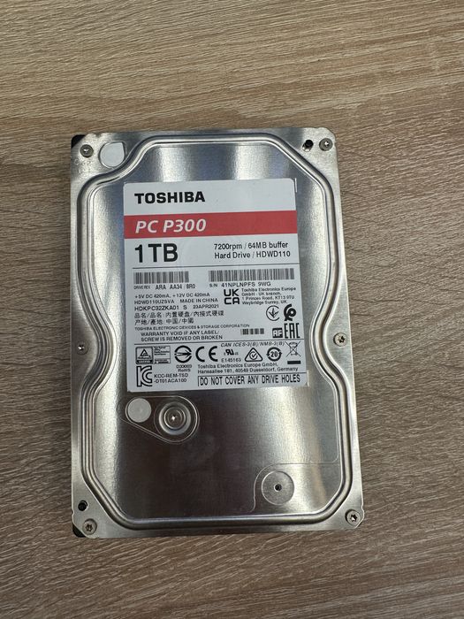 Жесткий диск Toshiba 1TB