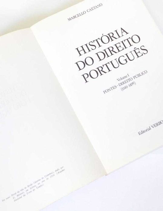 1a edição: História do Direito Português, de Marcello Caetano