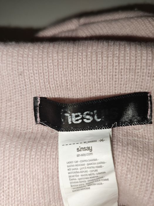 Sinsay czapka młodzieżowa dwuwarstwowa