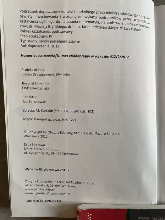 Matematyka 2. Zakres podstawowy. Podręcznik liceum i technikum klasa 2