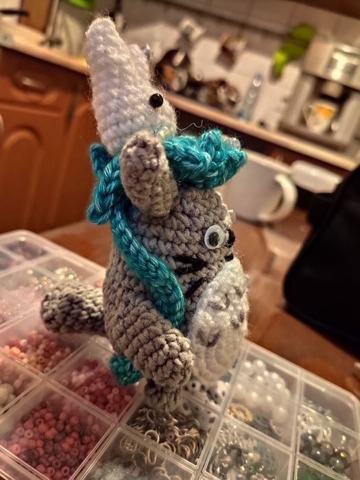 Тоторо в'язана іграшка