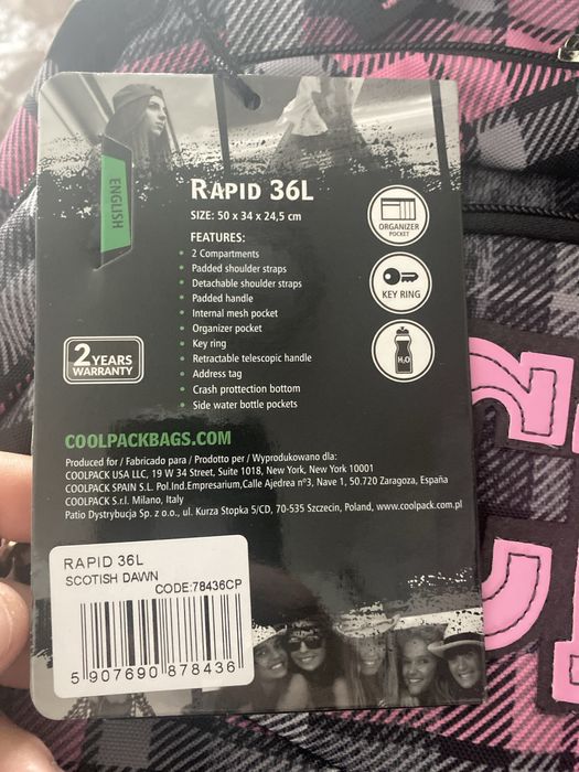 Plecak Cool Pack Rapid 36 l na kółkach