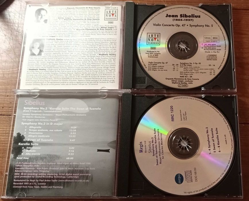 Sibelius - Symphony 2 & 5, Violin Concerto, etc. [2CDs]