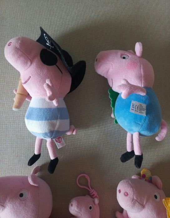 Swinka Peppa George 5 x maskotki brelok