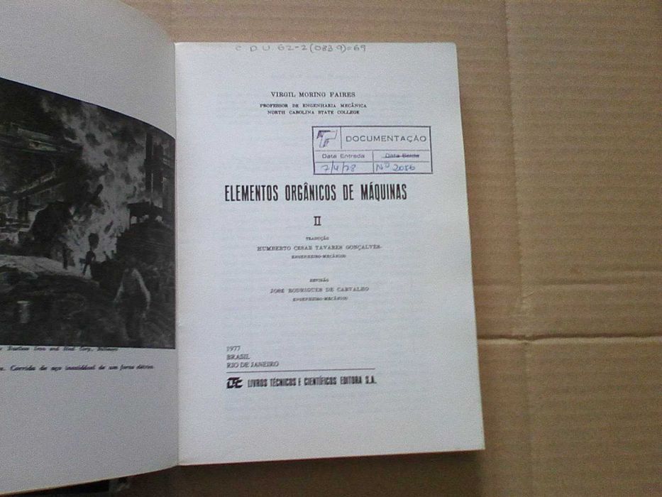 Elementos Orgânicos De Máquinas (2 Volumes)