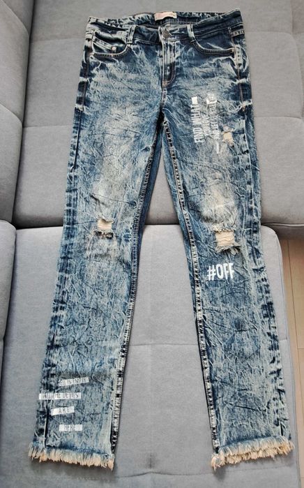 Spodnie jeansowe Cropp XS