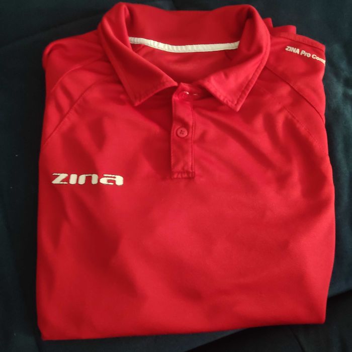 Koszulka Zina Pro Comfort Sędziowska Polo Czerwona roz.L