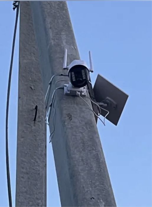 Якісна камера відеонагляду 4g сім сонячна панель автономна GE427