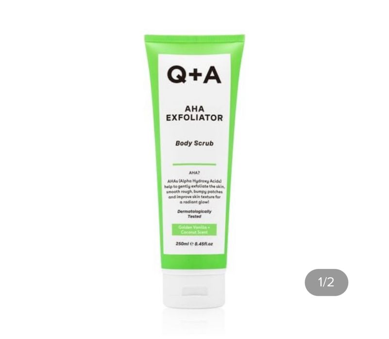 Скраб для тіла Q+A AHA Exfoliator Body Scrub з AHA-кислотами, 250 мл