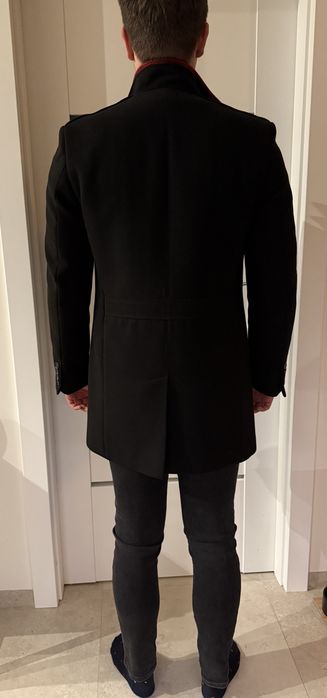 Płaszcz wełniany męski Franco Feruzzi Leger