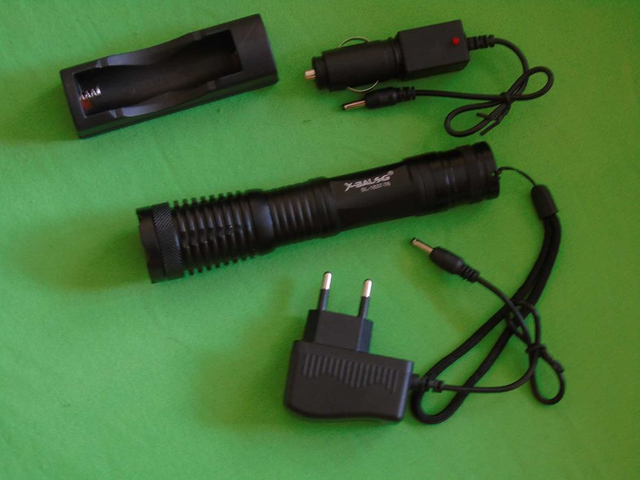 Ручний тактичний ліхтар T6 50000W ліхтарик 1000 Lumen алюмінієвий спла