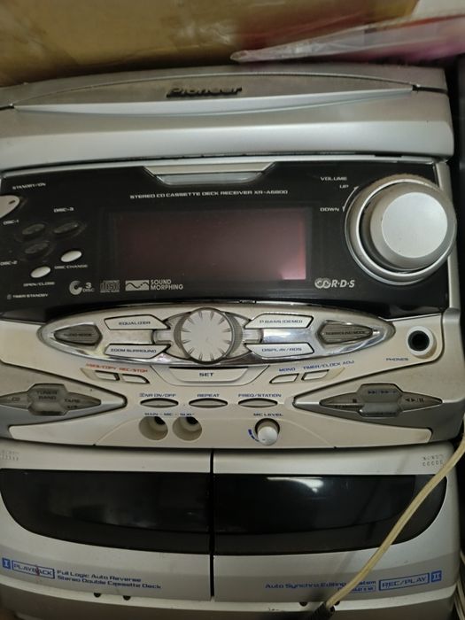 Музыкальный центр Pioneer, колонки, кассетник