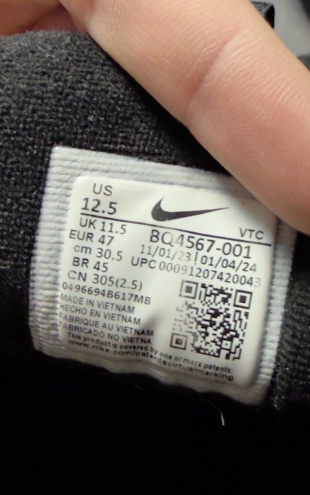 Кросівки чоловічі Nike Air Max 97 Black 47р