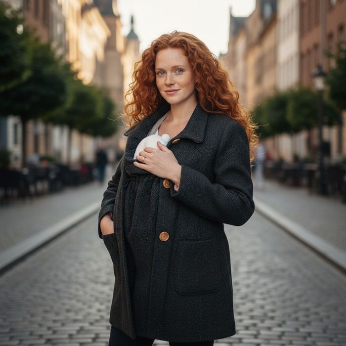 Płaszcz 3w1 ciążowy r48